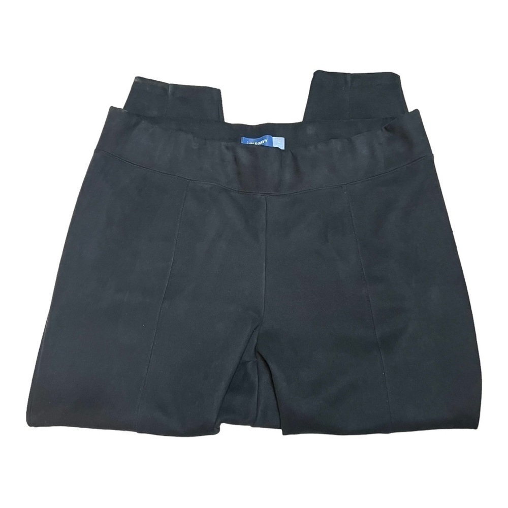 Old Navy Stevie High Rise Pull On Seamed Micro Suede Pants Blackjack Womens 3X - Picture 7 of 10